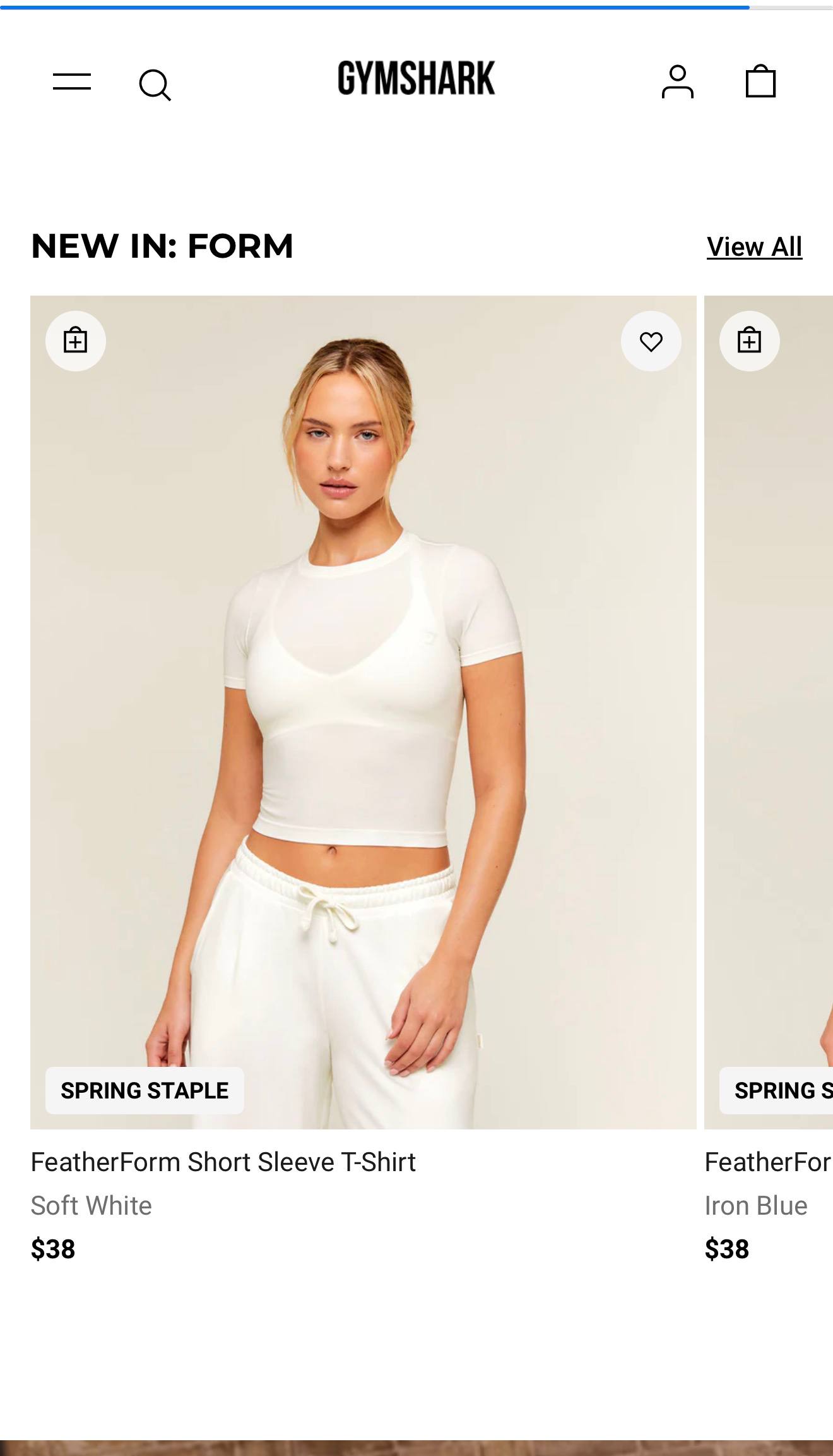 Gymshark website preview